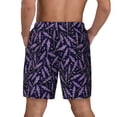 thumbnail image 4 of Balery Lavender Flowers Mens Swim Trunks Swim Shorts for Men Quick Dry Inseam Beach Shorts with Compression Liner Pocket-Medium, 4 of 9