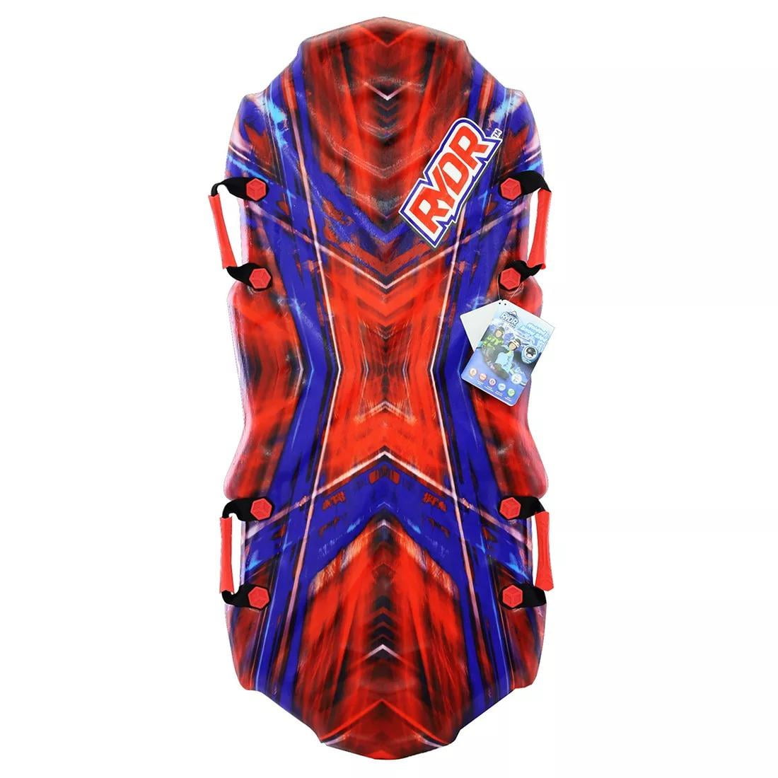 RYDR Molded 48" M12 Snow Sled, Red/Blue
