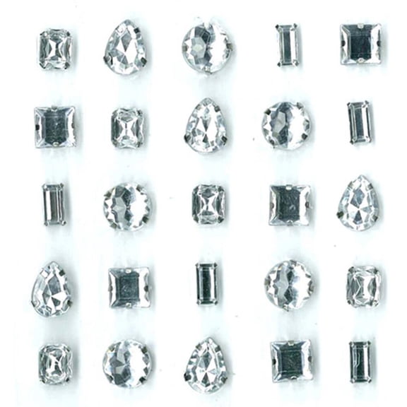 Jolee's Boutique Embellishments 25/Pkg-Clear Gems