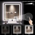 thumbnail image 4 of 36x36 Inch IP54 Waterproof Bathroom Vanity Mirror - Anti-Fog LED, Front/Backlit, Touch Control, High Lumen LED with CRI 95 Mirror, Infinitely Dimmable, 4 of 8
