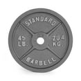 thumbnail image 2 of CAP Barbell Gray Olympic Cast Iron Weight Plate, 245lb Set, 2 of 7