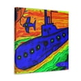 thumbnail image 2 of Submarine in Fauve Colors - Canvas, 2 of 10