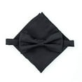 thumbnail image 4 of Scott Allan Adjustable Pre-Tied Bow Tie for Men and Boys With Hanky | Elegant Tuxedo Bow Tie Set | Black Bow Ties & Pocket Square Set, 4 of 8