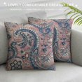 Awypu Decorative Throw Pillow Cover Tradition Paisley Pattern Asian