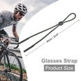 thumbnail image 2 of Uxcell 4pcs Glasses Strap Adjustable Anti-slip Eyeglasses Strap, Dark Green, 2 of 7