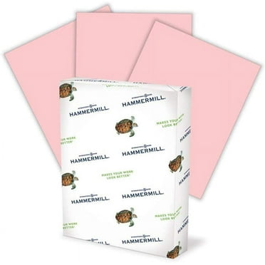 Hammermill 103382 Recycled Colored Paper, 20lb, 8-1/2 X 11, Pink, 500 Sheets/Ream