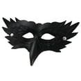 thumbnail image 2 of Máscara de Máscara de águila Máscara de graduación Novedad Máscara de media cara Cosplay para club Halloween Juego de rol Cumpleaños Boda Negro, 2 of 8