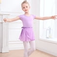 thumbnail image 6 of ZACPNCV Girls Ballet Leotards Skirt Toddler Hollow Back Dance Dress Combo Purple 2-3 Years, 6 of 8