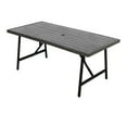 thumbnail image 1 of Four Seasons Courtyard Aluminum Eastport Slat Top Patio Dining Table, 1 of 10