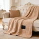 thumbnail image 4 of CaiYueKe Velvet Plush Fleece Throw Blanket for Couch Bed Sofa Warm Cozy Soft Lightweight Flannel Sherpa Blankets for Adults Winter Home Decor Travel Gifts, 4 of 7
