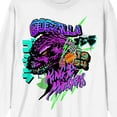 thumbnail image 2 of Godzilla Classic King Of The Monsters Crew Neck Long Sleeve White Adult Tee-XXL, 2 of 7