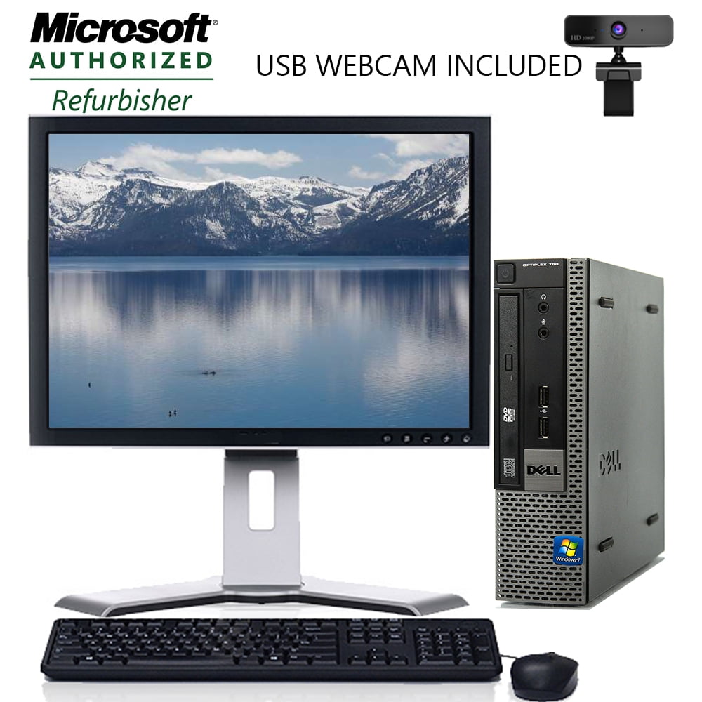 Dell Optiplex Desktop PC Computer System in Black Windows 10 Dual Core