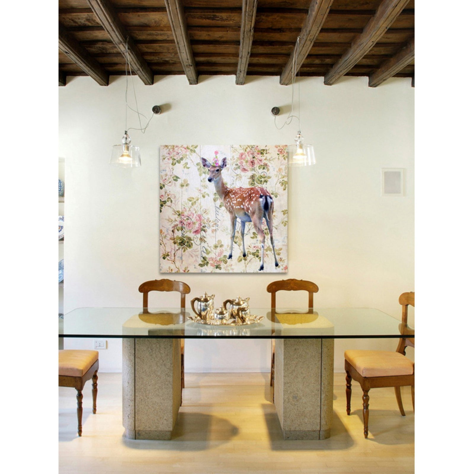 Marmont Hill 'Party Doe' by Morgan Jones Painting Print on Wrapped Canvas