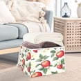 thumbnail image 3 of Yayeee Collapsible Cube Storage Bin with Lid Fabric Closet Decorative Basket with Handles, Apples Flower Pattern, 3 of 7