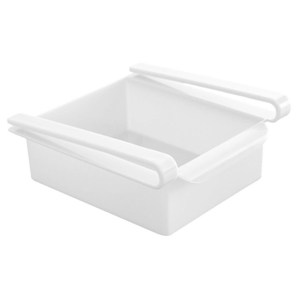 Fridge Drawer Organizer Freezer Food Shelf Clear PullOut Container for