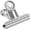 Silver, variant on Large White Bull Clips - 12 Pack Metal Hinge Paper Clips File Clamps for Crafts, Food Bags, Drawings, Photos at Home Kitchen & Office (2 1/2 Inch)