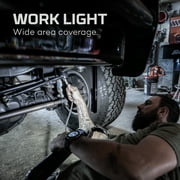 NEBO Franklin Taskbar 500 Lumen COB Work Light and Flashlight with 7 Light Modes, Great for Emergencies and Signaling, Grey