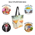 thumbnail image 7 of FORMRS Womens Canvas Tote Bag with Zipper Inner Pocket Shoulder Handbag, Mid Century Glasses, 7 of 7