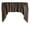 Brown, variant on Crushed Crinkle Taffeta Swag Window Valance 72" Wide / 36" Tall
