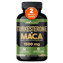 Gade Nutrition Turkesterone with Maca Root - with Black, Red, Yellow Peruvian Maca for both Men & Women - 2 Month Supply