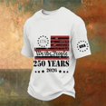 thumbnail image 2 of Fabrcox 250th USA Anniversary Shirt 1776-2026 Flag Print Patriotic Shirts for Men Freedom Commemorative Short Sleeve 4th of July Shirts for Men White XXL, 2 of 6