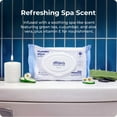 thumbnail image 6 of Squatty Potty Flushable Wipes - 6 Pack (300 Total Wipes) - 99% Water & Plant-Based - Green Tea, Cucumber & Aloe Spa Scent - pH Balanced - Septic Safe Adult Wet Wipes, 6 of 7