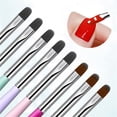 thumbnail image 4 of Nail Diy Tool Brush Multicolor Gradient Round Head Dyeing Pen Gel Nail Brush Gel Brush Nail Art Tips Brush Nail Painting Brush Pen Set For Home And Salon Use, 4 of 6