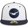thumbnail image 2 of Men's New Era White Pensacola Blue Wahoos Theme Nights Pensacola Seagulls  59FIFTY Fitted Hat, 2 of 5