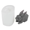 thumbnail image 1 of Easter Candle Shape Animal Plaster 3D Model Bunny Silicone Mold Cake Decoration, 1 of 5