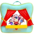thumbnail image 1 of Finger Puppet Theater Stage by Better Line - Set Includes 6 Finger Family Puppets - Portable Plush Finger Puppet Theater is the Best Preschool Kids (green), 1 of 7
