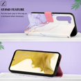 thumbnail image 4 of Case for Samsung Galaxy S23 Plus 5G PU Leather Wallet Kickstand Marble Pattern, 4 of 5