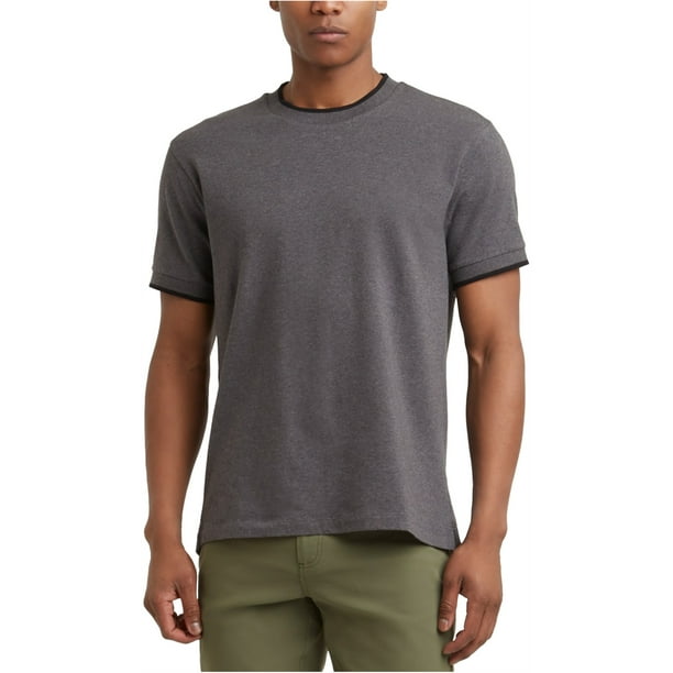 Camiseta básica Kenneth Cole para Hombre Gris Extragrande