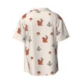thumbnail image 6 of Daiia Cute Squirrel Men's Linen Shirts Short Sleeve Casual Shirts Button Down Shirt for Men Beach Summer Wedding Shirt-3X-Large, 6 of 6