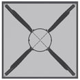 thumbnail image 2 of vidaXL Table de Jardin Anthracite 50x50x72 cm Treillis en Acier, 2 of 4