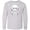 AC-Heather Grey, variant on Inktastic Happy Halloween Spooky Skeleton and Stars Long Sleeve Youth T-Shirt