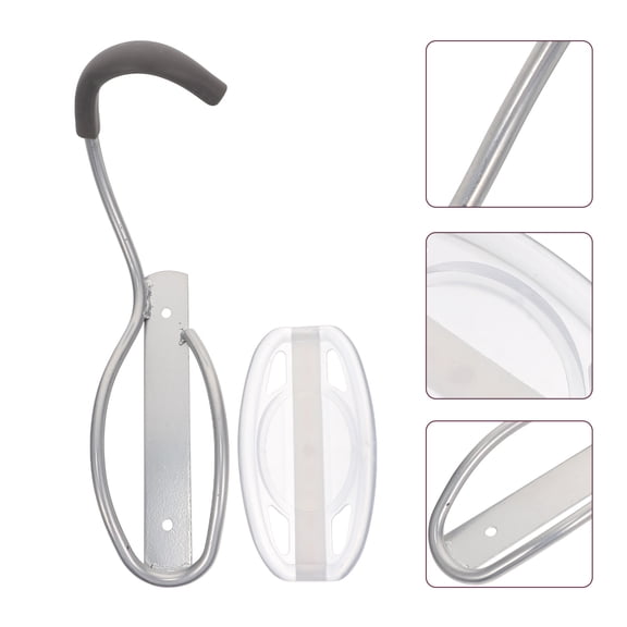 Raindrops Grey Metal Bike Wall Rack - 1 Set Indoor Hanger for Secure Storage and Space Saving