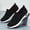 Black, variant on Fnooota Womens Slip on Sneakers, Non Slip Athletic Breathable Mesh Walking Shoes Purple Size 10