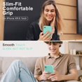 thumbnail image 2 of TEMOGU-Compatible with iPhone XR Case, Upgraded Liquid Silicone with [Flat Edges] [Camera Protection] [Soft Anti-Scratch Microfiber Lining] Phone Case for iPhone 10 XR 6.1 inch - Sea Blue, 2 of 4