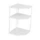 thumbnail image 4 of Estante de esquina para cocina, organizador de despensa, soporte para utensilios de cocina, acero al carbono, estante de almacenamiento para baño, 3 capas, 4 of 8