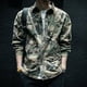 thumbnail image 3 of Abrigo vaquero para hombre Cargo con estampado Chaqueta vaquera Hombre Beige de tela Prendas de abrigo de invierno Precio económico Elegante Oversize Y2k Marca, 3 of 5