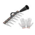 thumbnail image 4 of koolsoo Gardening Garden Hoe Weeding Rake Weeds Remover for Lawn Digging Landscaping 7 tines, 4 of 9