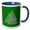 Blue/White, variant on 3drose, Valknut Knot Old Symbol of Interlaced Triangles 2, 11oz Mug