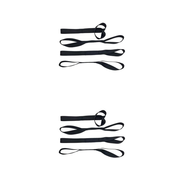 Scienceny 4 Uds cinturón de amarre sólido y de larga duración amarre de trinquete con cordones pesados colgantes de nailon Type2 NO2