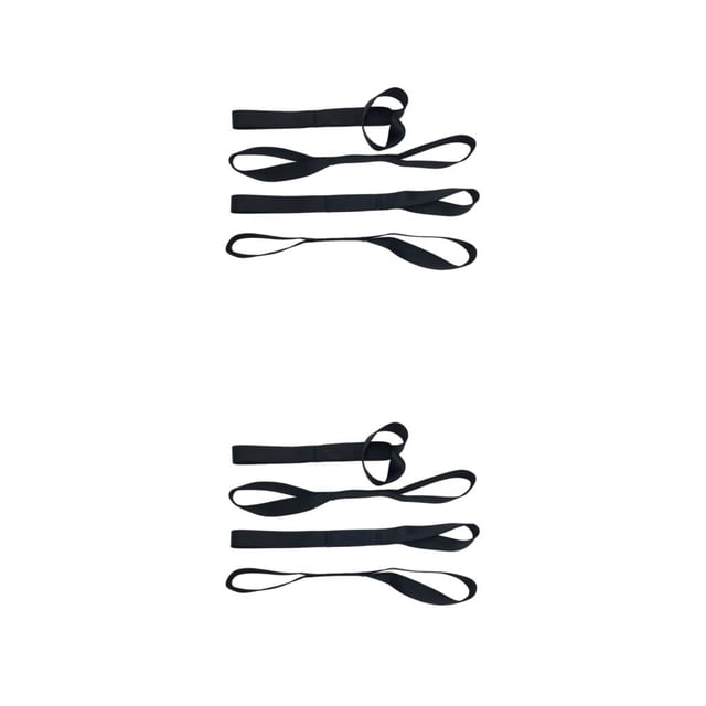 Scienceny 4 Uds cinturón de amarre sólido y de larga duración amarre de trinquete con cordones pesados colgantes de nailon Type2 NO2