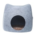 thumbnail image 2 of Casa para gatos, camas extraíbles para cacrros, juguetes interactivos para mascotas con cremallera para interiores gris cro Yuyangstore Cueva de la cama del gato, 2 of 7