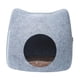 thumbnail image 2 of Cama con cojín para gatos, camas extraíbles para cachorros, cuevas para gatos vables, camas para gatos para interiores gris cro Zulema Cueva de la cama del gato, 2 of 7