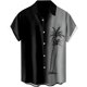 thumbnail image 3 of Camisas casuales lisas a rayas para hombres, ropa con estampado 3D, camisas hawaianas de playa, blusas Y2K de manga corta, ropa vintage, blusa con solapa, 3 of 5