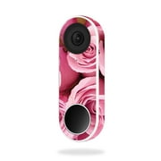 MightySkins NEHEL-Pink Roses Skin for Nest Hello Video Doorbell - Pink Roses