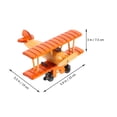 thumbnail image 2 of SKISUNO Vintage Plane 15.5X14X8Cm Brown For Study Room 1Pcs, 2 of 7