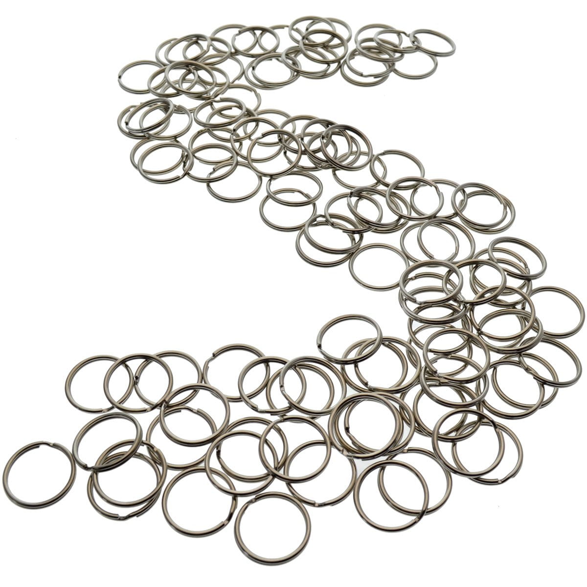 Bulk 1000 Pack - 1" Key Rings - Heat Treated & Lead Free - Heavy Duty & Durable Premium Split Ring Keychains by Specialist ID